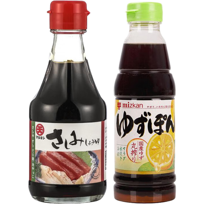 丸天丸天日本丸天刺身酱油200ml料理三文鱼片海鲜汁豆捞鱼生寿司酱油 刺身酱油200ml味滋康柚子醋36