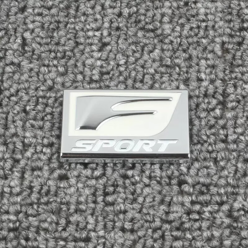 f sport车标 方形亮银小号一个