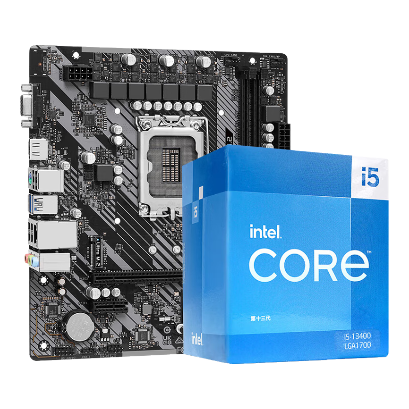  (ASRock) H610M-HVS/M.2 R2.0 +Intel 13 i5-13400 ̨ʽ CPU CPUװʵ1474.2Ԫ