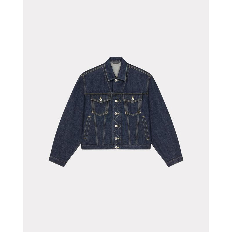 kenzo高田贤三夹克denim trucker男士保暖翻领舒适休闲牛仔日常外套