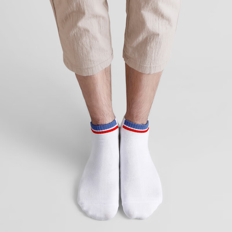 短袜子男士CK纯棉吸汗透气 弹力运动休闲弹力低帮短筒款式袜子 W2CK 6灰 均码