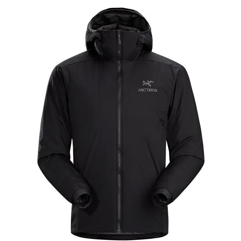 始祖鸟（ARC'TERYX）买手代购 Atom LT 男春秋款 Coreloft合成保暖纤维 轻量连帽棉服 Black 黑色 2XL