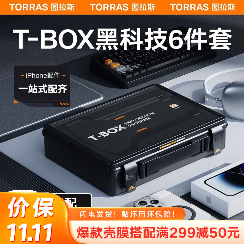 图拉斯TBOX套装 苹果15手机壳iphone15promax钢化膜30W充电器PD氮化镓 六件套装 【T-BOX黑色限量套装】 iPhone 15 Pro Max属于什么档次？