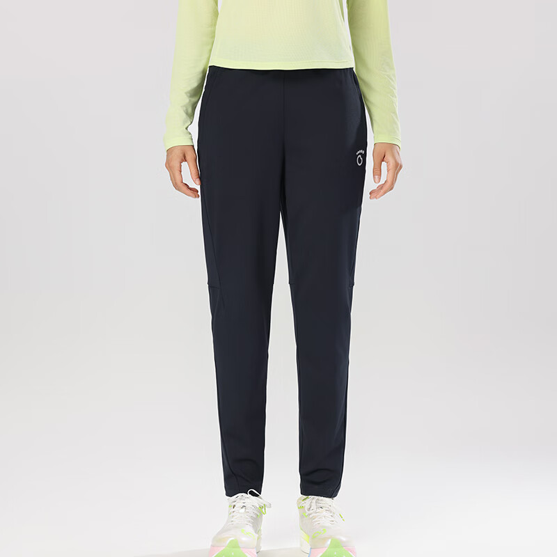 马孔多（macondo）跑步针织加绒长裤7代秋冬保暖可装手机跑步训练吸湿排汗运动裤子 黑色-女 S