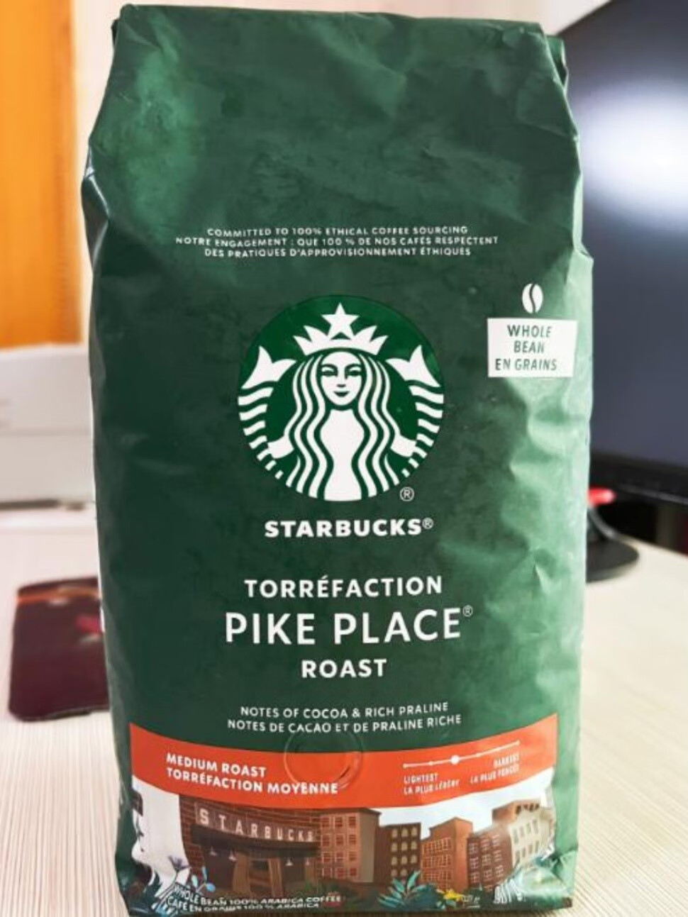 星巴克加拿大代购   pike 派克咖啡豆 中度烘焙 907克 907g