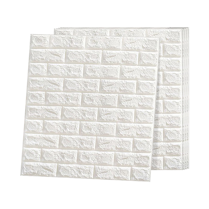 墨斗鱼墙纸自粘3d立体卷装墙贴卧室防潮墙壁贴纸泡沫贴墙纸 70*77cm*3片