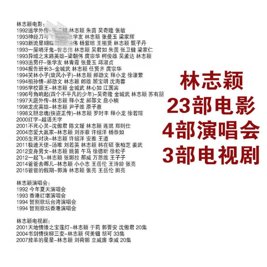 矢向电影周边林志颖电影23部全集影视合集 林志颖