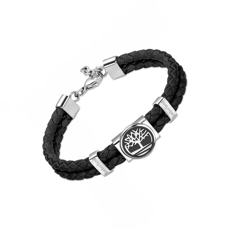 添柏岚（Timberland）男士手链手镯时尚潮流个性编织手绳首饰装饰手环送男友生日礼物 TDAGB0001901