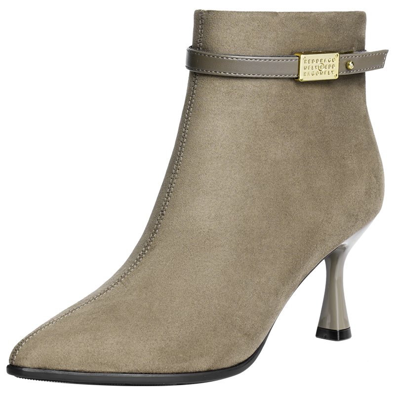 �����Ѽ�ͷϸ�߸�ЬŮ�ﶬ����ʱװѥ��ѥ��ѥŮWTC44126 ǳ����ɫ 38 139Ԫ