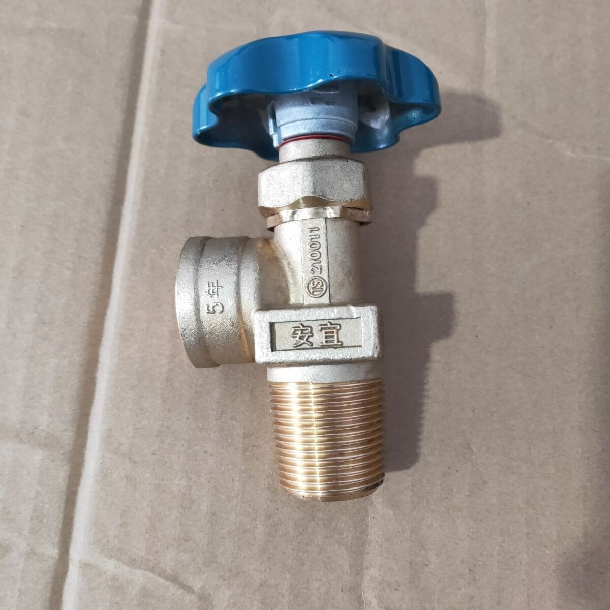 50公斤kg液化气钢瓶液相阀6分角阀煤气罐角阀加厚新国标液相钢瓶 单独