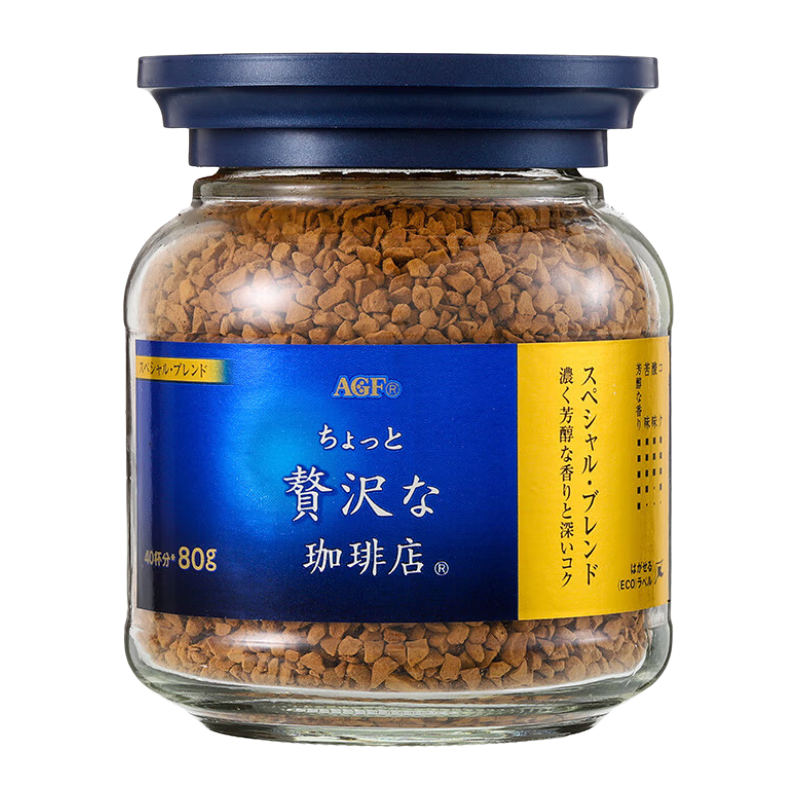 AGF 特浓速溶黑咖啡 80g 蓝金罐