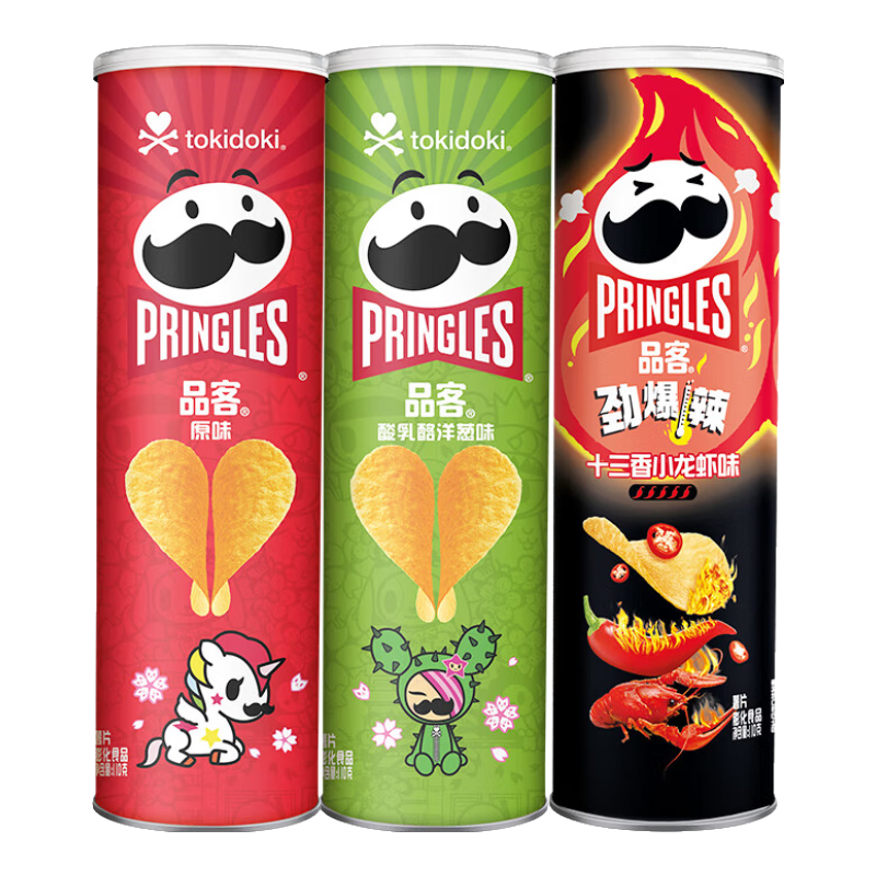 PLUSԱ׵ʄPringles Ʒ tokidokiƬ 110g*3*2 ԭζ+ζ+СϺζ39.5Ԫ19.75Ԫ/