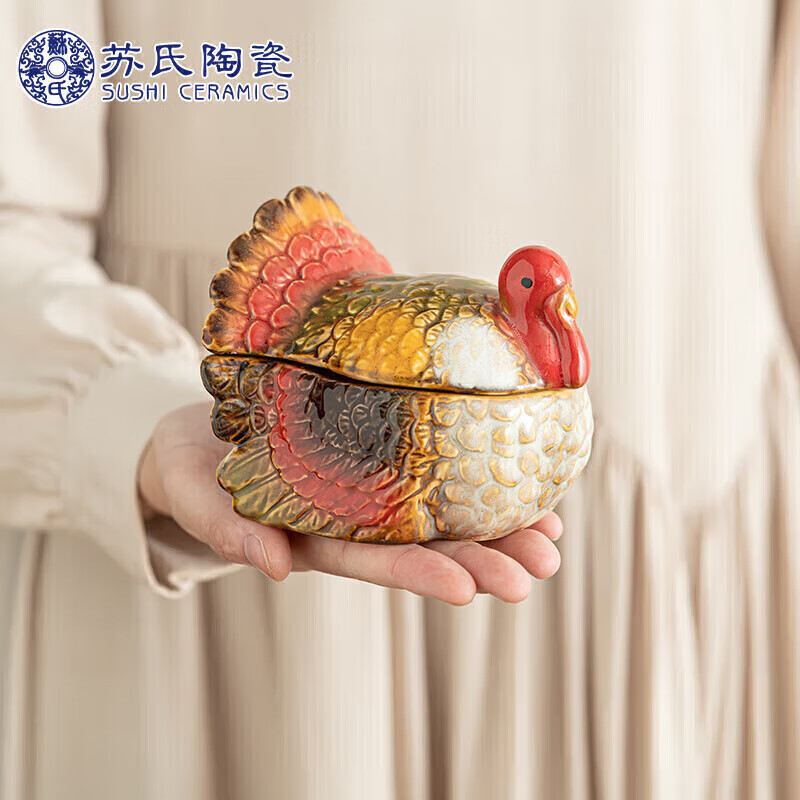 苏氏陶瓷（SUSHI CERAMICS）茶宠摆件窑变釉丰收火鸡置物盒首饰盒使用感如何?