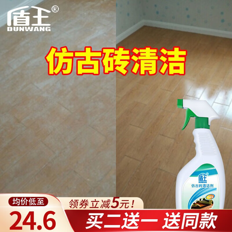 盾王瓷砖地板清洁剂 仿古砖清洁剂 家用亚光瓷砖木纹地砖强力去