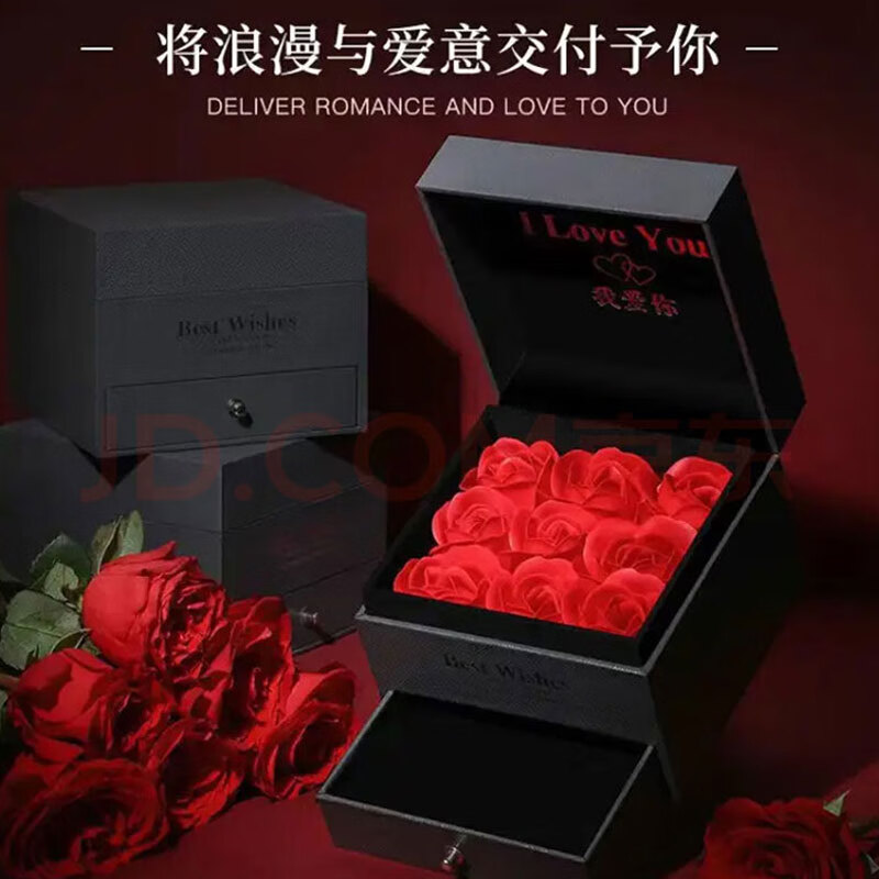 缔时尚莫桑钻石银耳环女士轻奢耳圈耳饰38妇女女神节礼物送女生女友老婆 EH021 方包莫桑钻耳环 4克拉一对