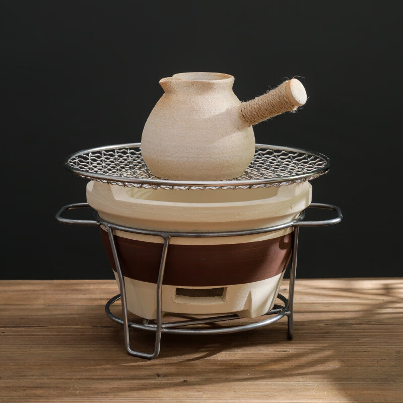 生态宜家围炉煮茶配件炭炉子炭火茶炉户外一套碳火茶壶烤茶 小号柴烧