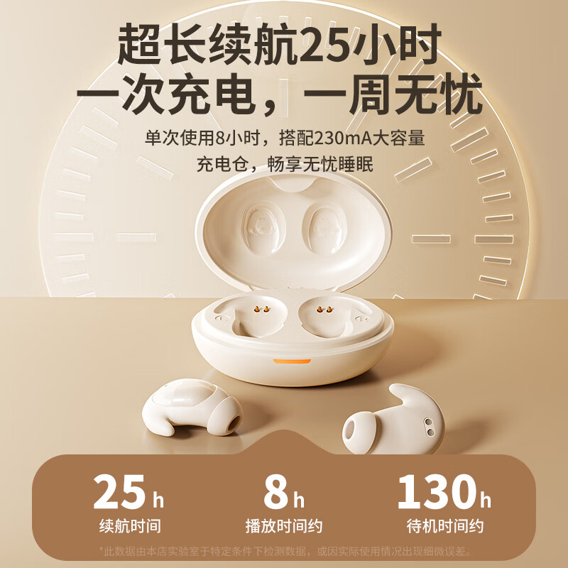 森讯(Senxun)【柏林之声丨超强音质】睡眠蓝牙耳机入耳式降噪无线隐形超长续航大电量隐藏式睡觉专用隔音耳塞 烟墨黑【深度好睡眠丨不咯耳】 超薄硅胶丨贴合耳道丨舒适佩戴