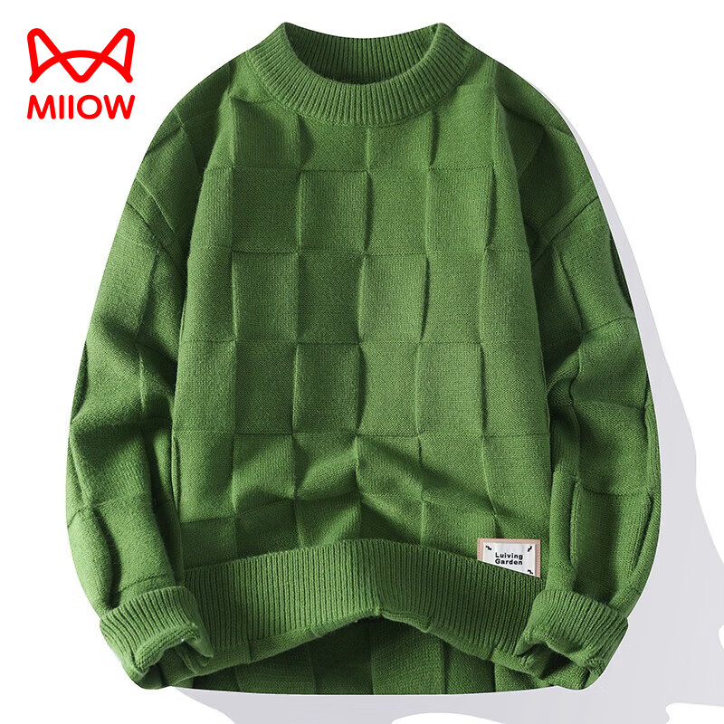 ���ڲ�����è�ˣ�MiiOW��Բ��ë���д����¿���֯����������ڴ���޼Ӻ�����������2024 ��ɫ 2XL