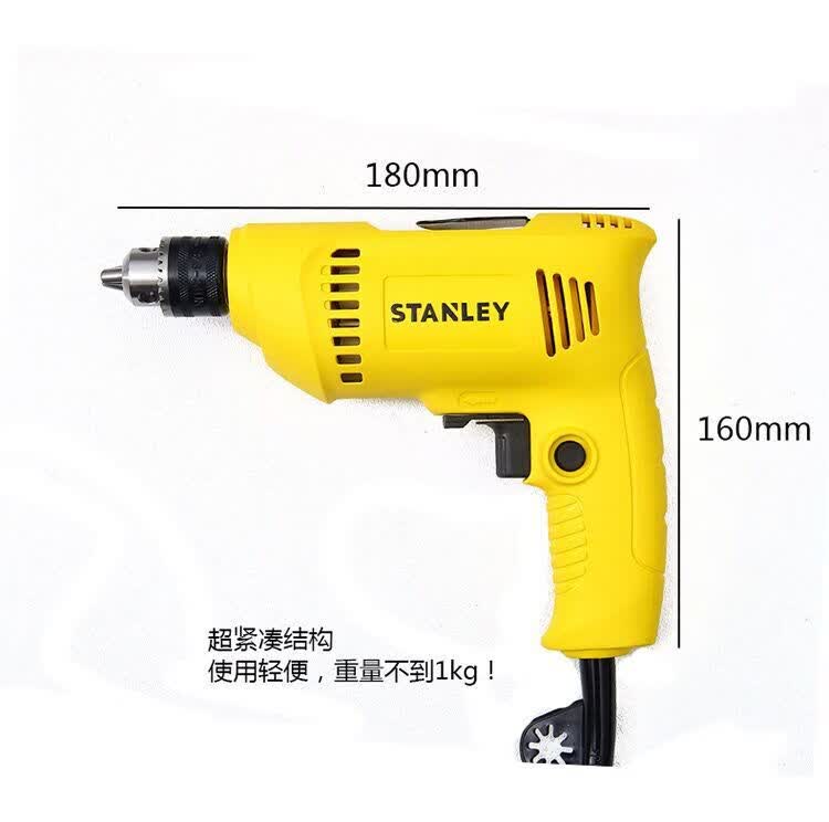 史丹利手电钻正反转小型家用多功能调速手枪钻sdr3006可调速电钻 sdr
