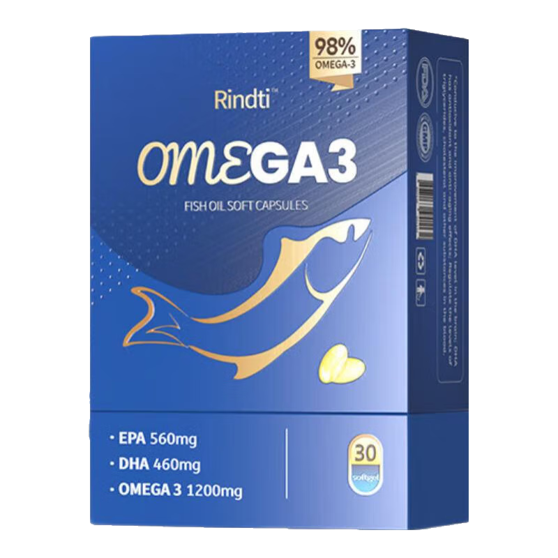 RindTi �����������ͨѪ�ܽ�Ѫ֬omega3�ߺ���dha+epaԭװ������������˱���Ʒ ���������ߡ���Ũ������*3��