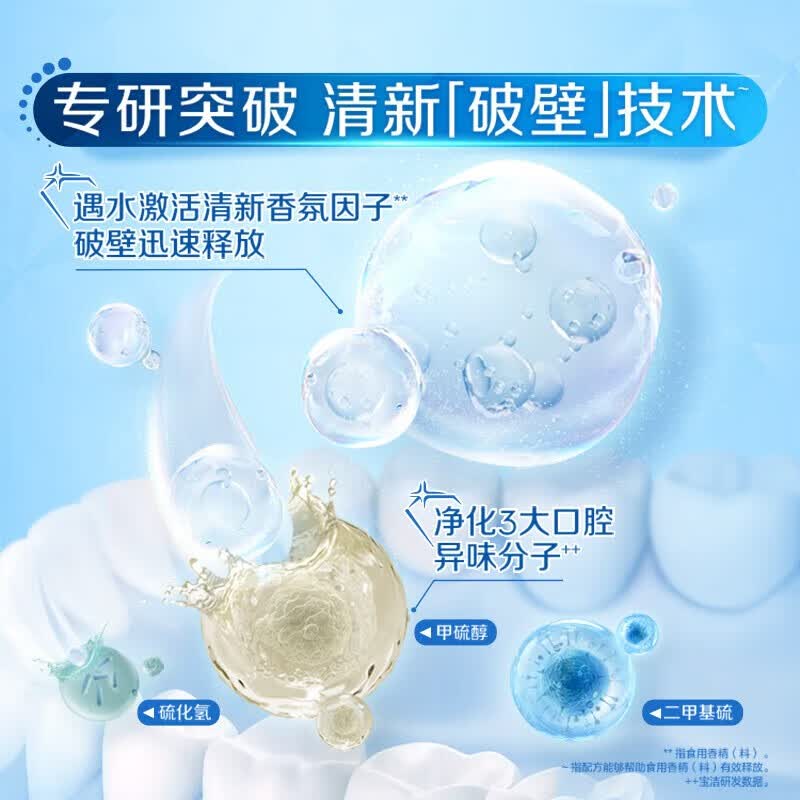 佳洁士3D炫白牙膏含氟牙膏去黄清新口气家庭家用囤货 小苏打170g+双效170g+茉莉120g
