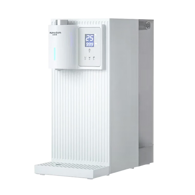 汉斯顿净水器家用直饮加热一体净饮台式反渗透过滤饮水机c10 典雅白