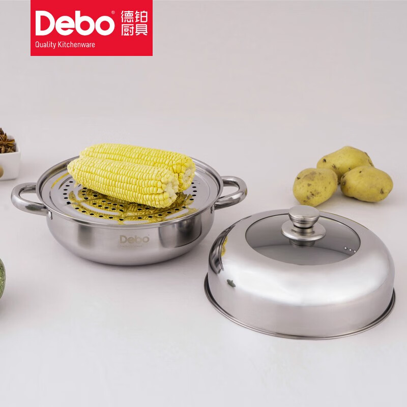 Debo德铂不锈钢蒸锅多家用多用蒸汤锅电磁炉燃气炉通用 艾琳诺26cm怎么样,好用不?