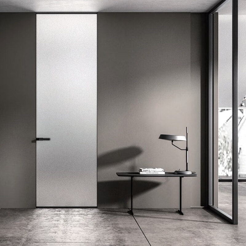 合金厨卫玻璃门厨房铝合金卫生间门推拉门 博洛尼平开门(普通玻璃)/套