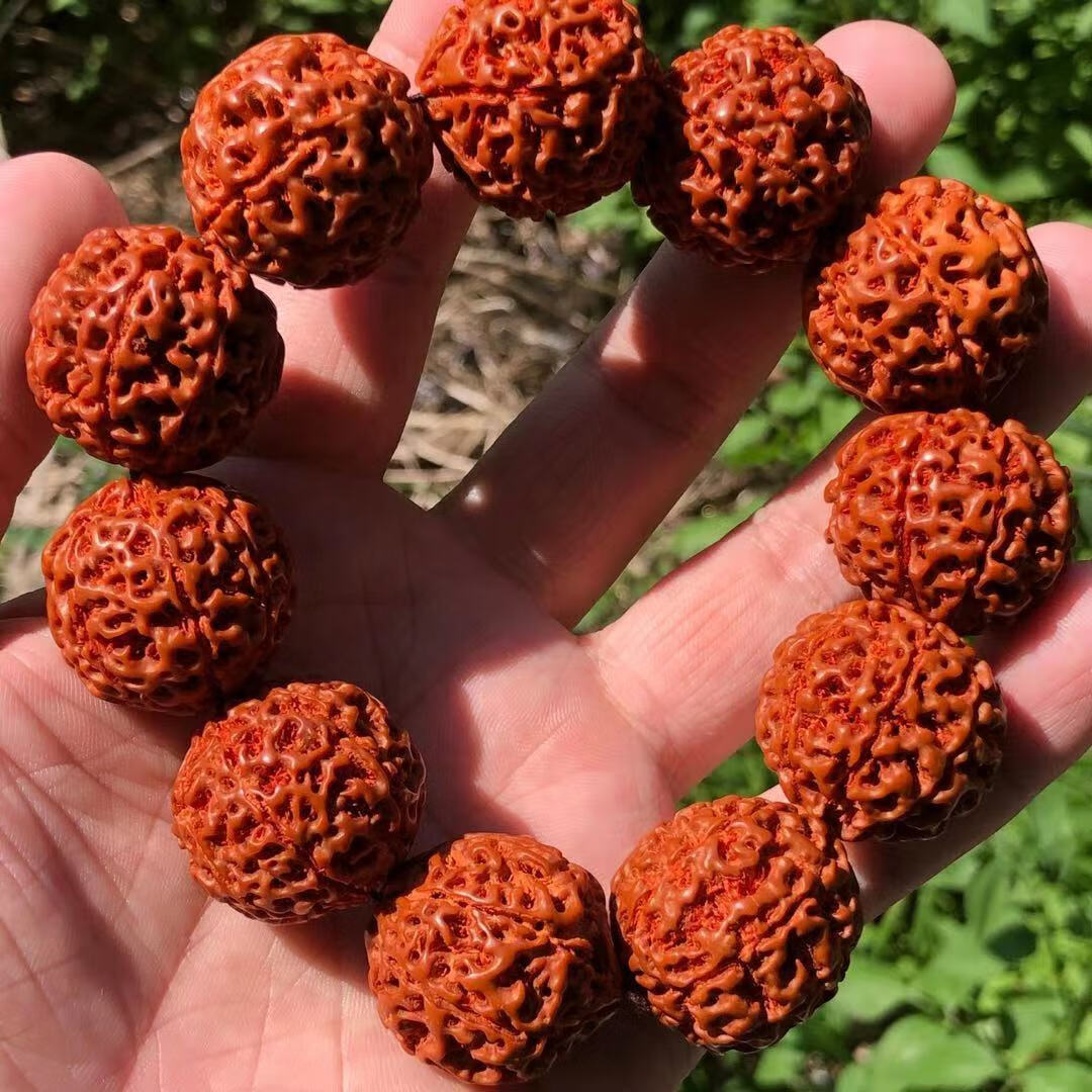 buhesyt机刷印尼金刚菩提手串男士大金刚菩提子佛珠手链文玩念珠七瓣