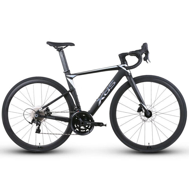 99新喜德盛公路自行车ad350破风铝架四培林桶轴花鼓20速2024新品 黑