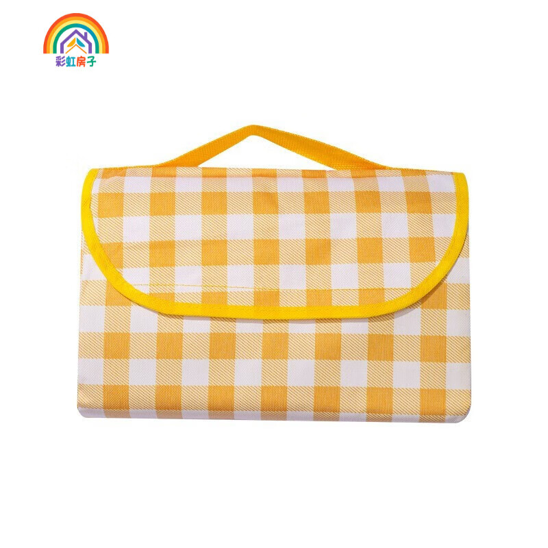 彩虹房子春秋游必备可折叠野餐垫户外加厚防潮垫户外便携春秋游防潮垫吊床 野餐垫 一叶知秋【100cm*150cm】