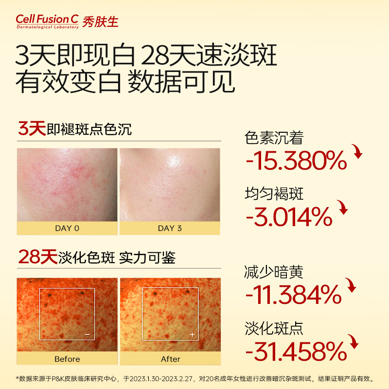 秀肤生美白精华液淡斑提亮送女朋友礼物面部护肤品提亮烟酰胺VC30ml vc精华30ml*2