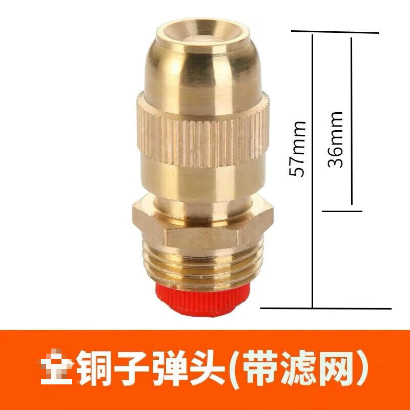 定制4分銅頭霧化噴頭高壓農(nóng)用噴霧灌溉草坪噴灌園林綠化降溫適配 4分可調(diào)頭帶網(wǎng)
