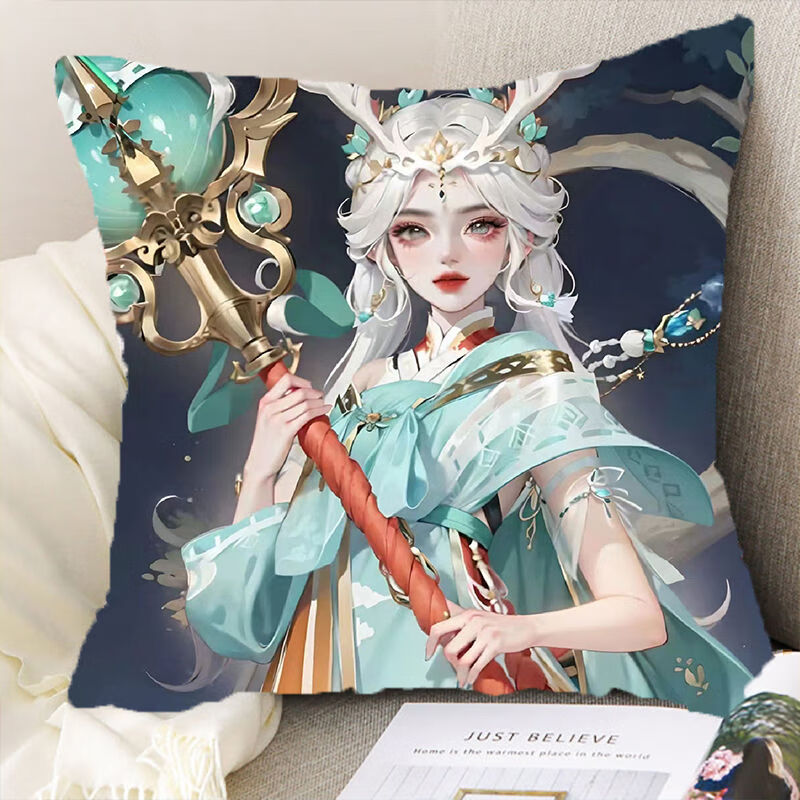 尚翰瑶无双令牌 瑶抱枕王者荣耀二次元动漫枕头沙发卧室宿舍午睡趴枕