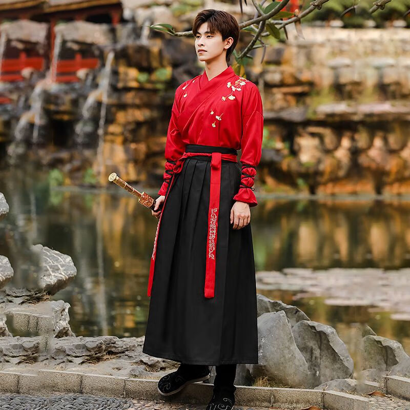 顺涛古风美男超仙汉服成人男中国风汉服古装帅气侠客女毕业照学生班服