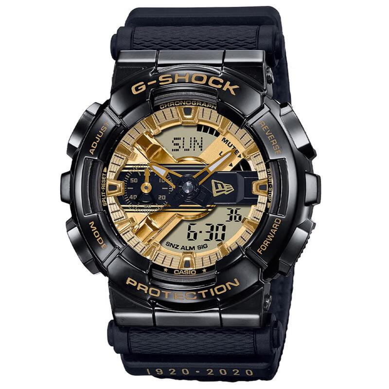 卡西欧(casio)男表小钢炮黑金g-shock牛年限定防水运动手表学生电子
