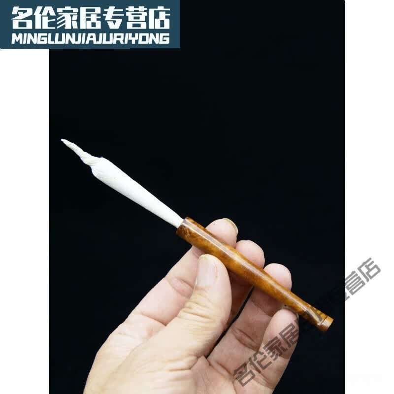 手卷烟烟嘴手卷烟嘴老式旱烟卷无过滤器麻梨实木手卷丝可清洗过滤 手