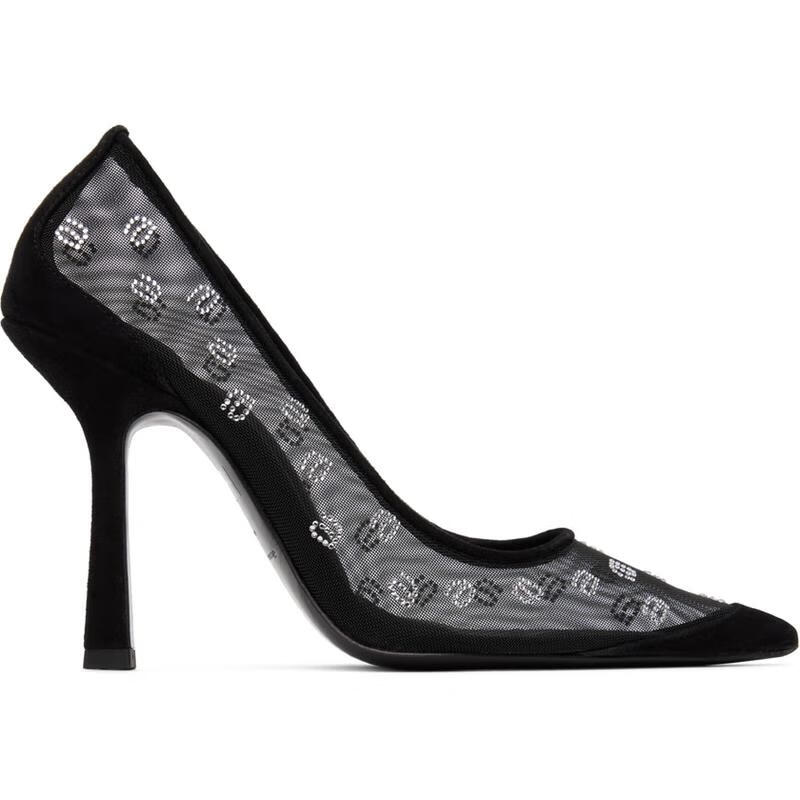 亚历山大·王(alexander wang) 女士黑色delphine105高跟鞋 black 41