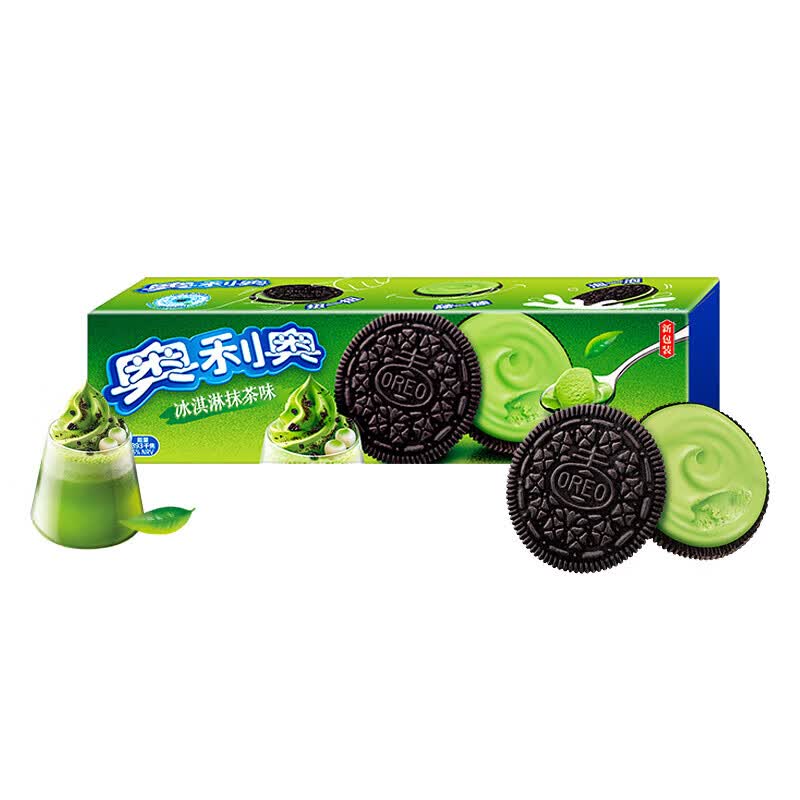 奥利奥水果夹心饼干冰淇淋抹茶味97g*2盒5盒休闲零食营养早餐水果味