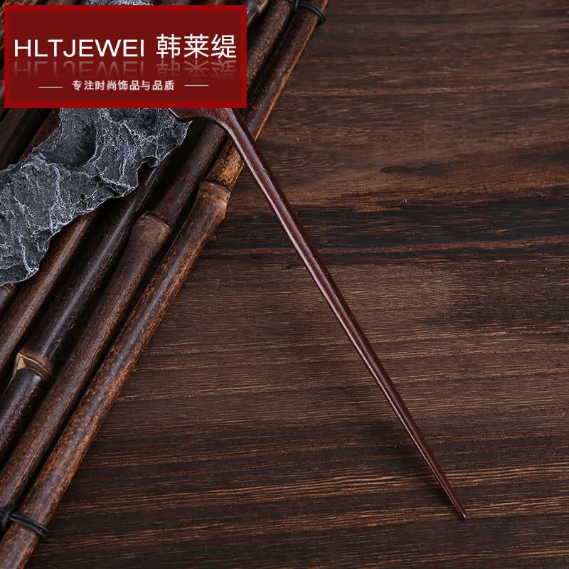韓萊緹（HANLAITI）復古古風檀木簪子女新中式發(fā)簪民族風女簡約木制簪子 發(fā)簪1