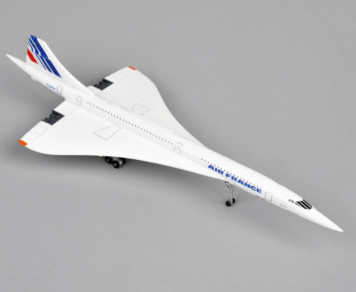 1/400法国协和飞机模型 法航1976-2003仿真航空模型摆件 成品