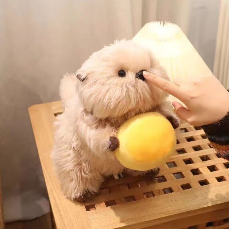 麦室深海大饭店电影海獭深海玩偶糖豆海懒毛绒公仔 小海獭毛绒玩具 彩