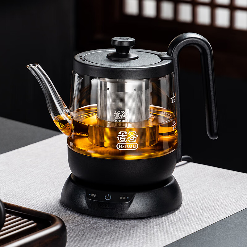 吉谷电热水壶ta不锈钢恒温烧水壶耐热玻璃蒸煮茶壶智能变频养生壶 ta