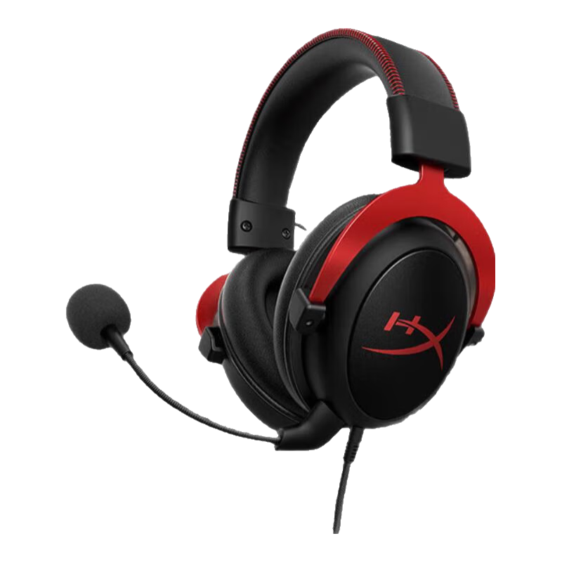 极度未知（HYPERX）飓风2/飓风3头戴式有线游戏耳机原金士顿 FPS吃鸡CSGO电脑手机Switch、PS5电竞耳机被动降噪耳麦 飓风2黑红-有线耳机 469元