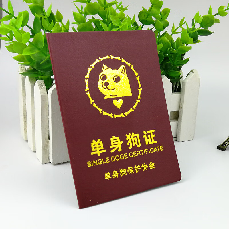 单身狗证件仙女证创意生日礼物女生送男女朋友闺蜜便宜 1本单身狗证