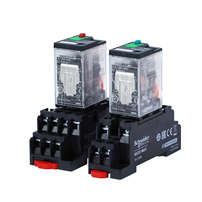 施耐德(schneider)中间继电器小型rxm2ab2bd dc24v rxm2ab2p7 ac220v
