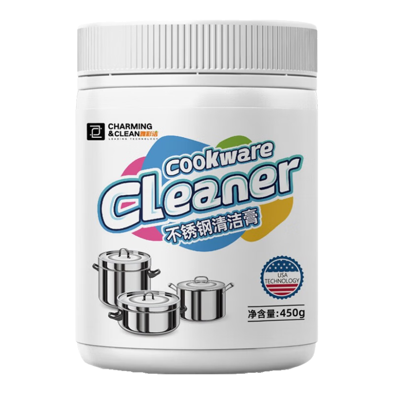 雅彩洁（YACAIJIE）不锈钢清洁膏陶瓷厨房多功能清洁剂去污除锈 1瓶