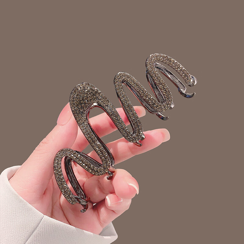 发夹女后脑勺大号盘发抓夹鲨鱼夹发卡高级感发饰头饰 波浪发夹(新款)