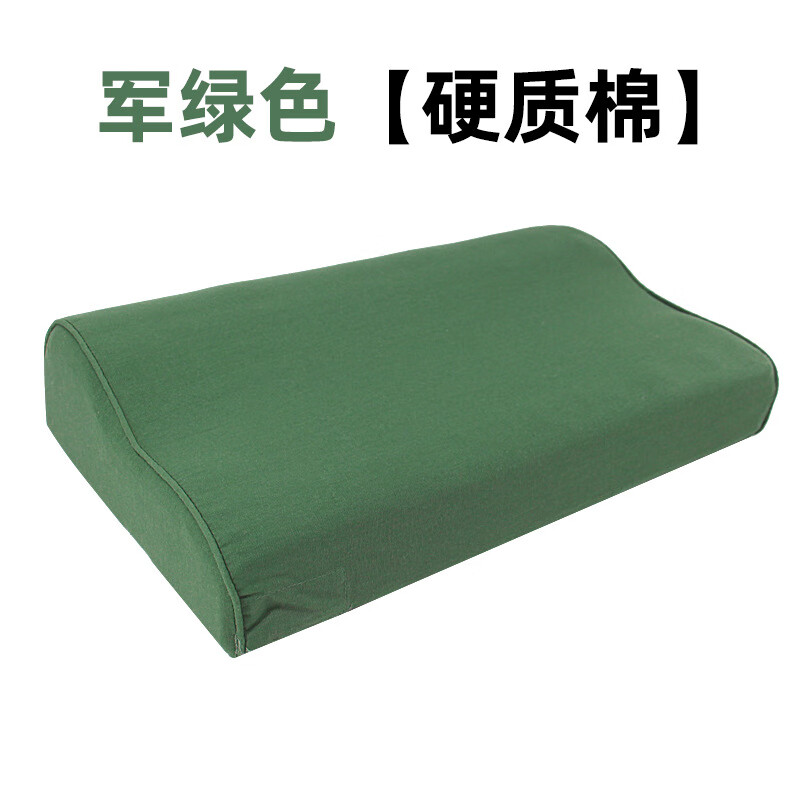际华特训迷彩故事单人床学生宿舍单位军训褥军绿床垫子三件套 枕头【浅绿色】