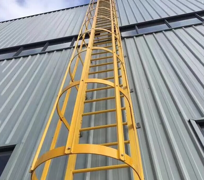 樱姬外墙安爬梯护笼玻璃钢frp爬梯护笼电力绝缘耐腐蚀爬梯护笼室外